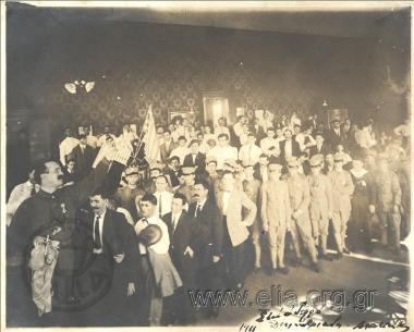 Ο Σπύρος Ματσούκας σε εορταστική συγκέντρωση ομογενών.