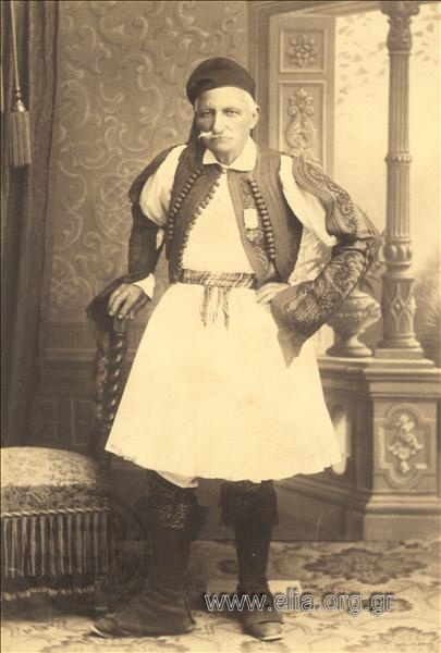Portrait of a man in traditional costume