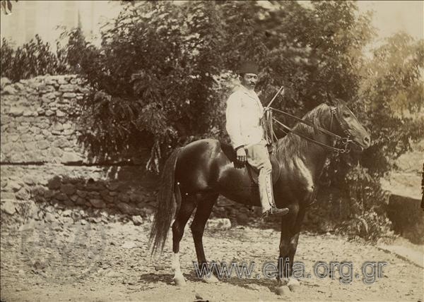 A Turk on horseback.