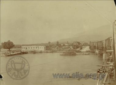 The rail bridge in Demir Hisar after its repair by the Greek s.