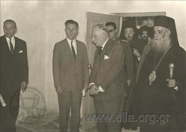 Prefect Giannis Mazarakis at a memorial service for Macedonian liberation fighters