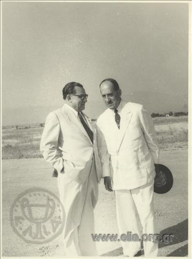 Γρηγόριος Κασιμάτης και Πρόδρομος Αθανασιάδης-Μποδοσάκης.