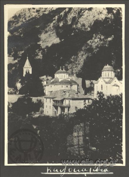Monastery at Kapsokalyvia. Journey to Mount Athos