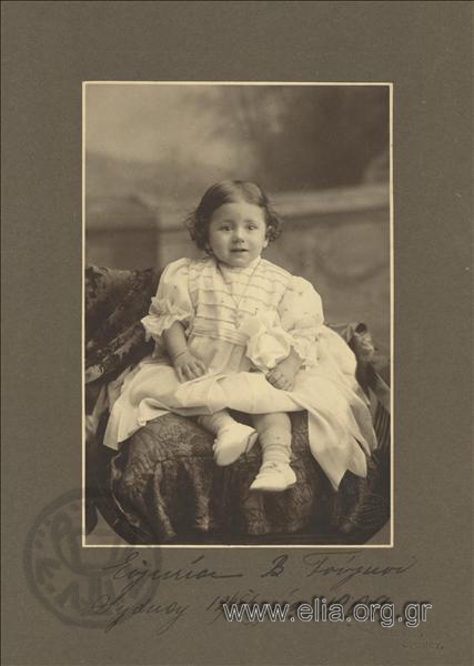 Evgenia V. Toungou as an infant age