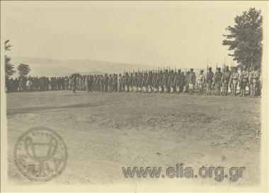 Official military parade attended by the Commanders-in-Chief of the French and Greek  Corps. Generals Adolphe Guillaumat and Leonidas Paraskevopoulos (13 September)