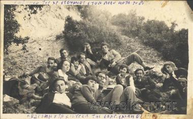 Fotos Politis (middle) with students of the Professional Drama School