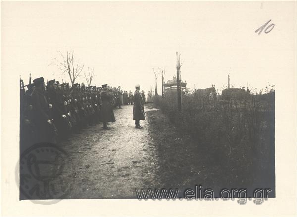 Funeral of Coloner Ioannis Chatzopoulos (1862-1918), commander of the 4th Army Corps transported by the Germans