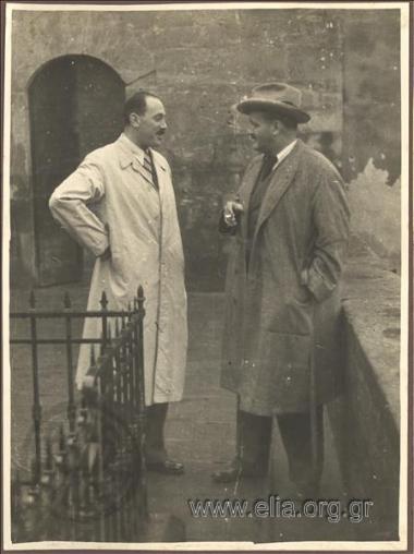 14 Νοεμβρίου 1936. Ο Κώστας  Κοτζιάς στη Φλωρεντία όπου μετέβη για τη μεταφορά της σορού των βασιλέων.