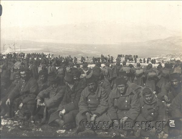 Turkish soldier prisoners - the Balkan Wars