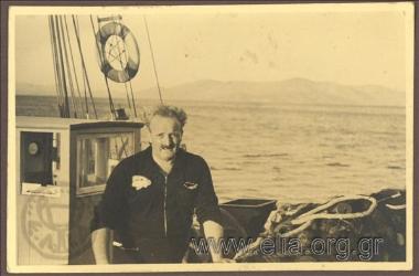 K. Kotzias on a yacht