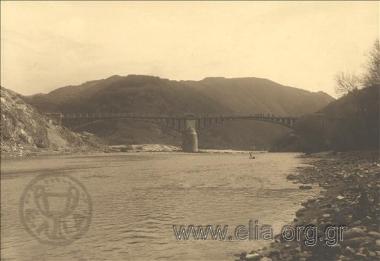 Άποψη της γέφυρας του ποταμού Νέστου μετά την αποπεράτωση των εργασιών.