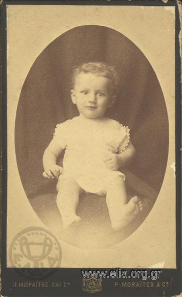 Ο Αντώνης Φωκάς σε βρεφική ηλικία.