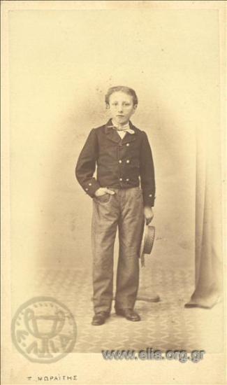 Ο Αντώνης Φωκάς, σε παιδική ηλικία.