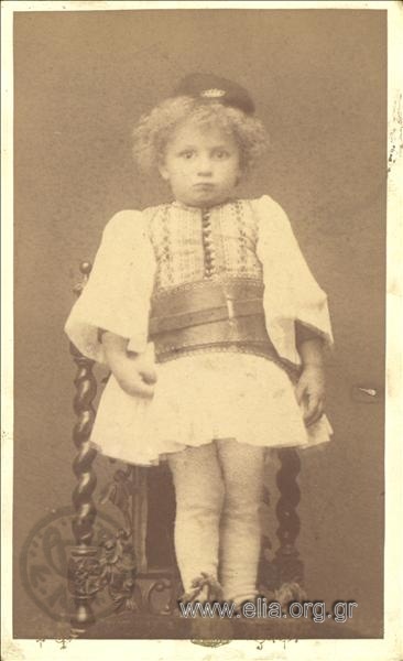 Ο Αντώνης Φωκάς, σε βρεφική ηλικία.