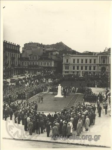 Unveiling of the bust of Kostas Kotzias at the like-named square