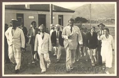 Mayor of Athens Kostas Kotzias and an AHEPA's delegation visiting children's summer campsκαι