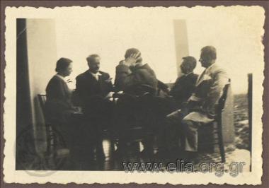 Mayor of Athens Kostas Kotzias in company on Easter Sunday