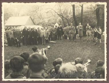 Mayor of Athens Kostas Kotzias at a youth demonstration