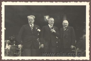 Mayor of Dresden Zorner receiving Mayor of Athens Kostas Kotzias