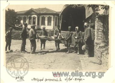 Μικρασιατική εκστρατεία, μεταφορά τραυματισμένων στρατιωτών στο Σιβρί-Χισάρ.