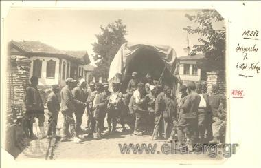 Μικρασιατική εκστρατεία, τραυματίες Έλληνες στρατιώτες καταφθάνουν στο Σιβρί-Χισάρ