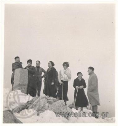 Eastern excursion. Company on the peak, at  2319 meters