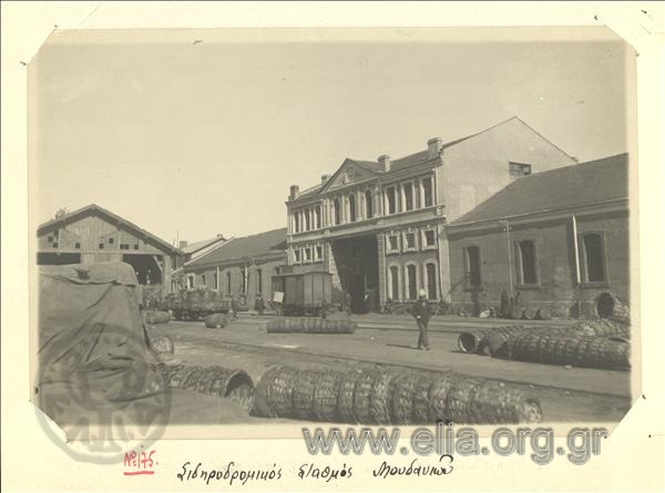 Asia Minor campaign, view of the Moudania railroad station.