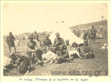 Μικρασιατική εκστρατεία, ο συνταγματάρχης Νικόλαος Πλαστήρας με το επιτελείο του Καρκίν.