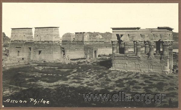 Ο ναός στη νησίδα Philae, κοντά στο Ασσουάν μισοπλημμυρισμένος