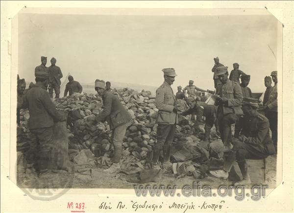 Asia Minor campaign, refitting (army bread) at Beylik Kopru.
