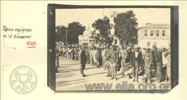 Asia Minor campaign, Turkish captives at the naval base in Panormos.