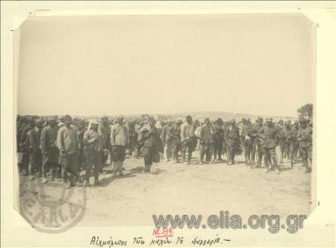 Asia Minor campaign, Turkish captives from the battles in Sangarius.