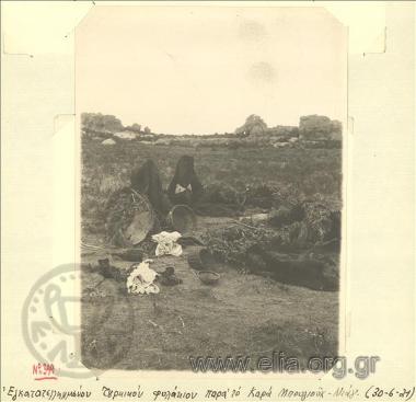 Asia Minor campaign, abandoned Turkish guardhouse near Kara Buyuk Dag.