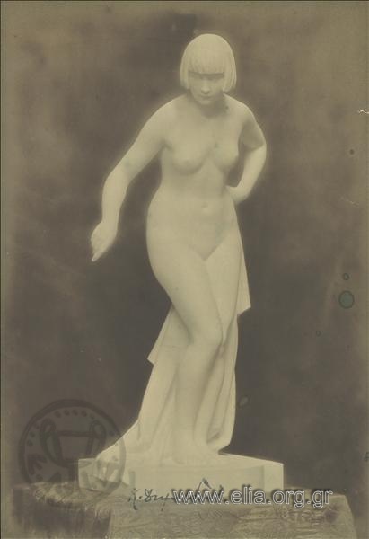 Bathing woman. Sculpture of Kostas Dimitriadis.