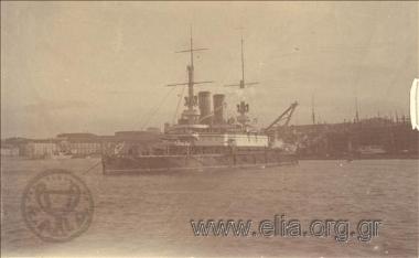 The Russian battleship 