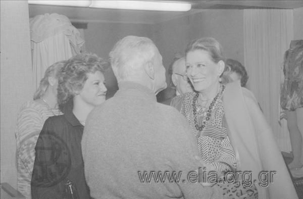 Επίσκεψη Μελίνας Μερκούρη και Jules Dassin στο θεατρικό μουσείο.