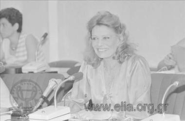 June 18. Press Conference of Melina Merkouri for Athens Cultural Capital