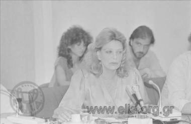 June 18. Press Conference of Melina Merkouri for Athens Cultural Capital
