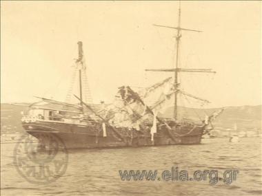 The Italian  merchant ship 