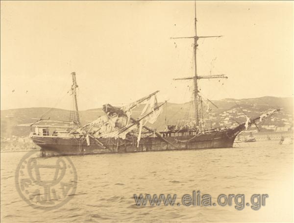 The Italian  merchant ship 