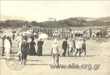 17 Μαΐου. Ο ύπατος αρμοστής Αλέξανδρος Ζαΐμης στους διεθνείς σκοπευτικούς αγώνες.
