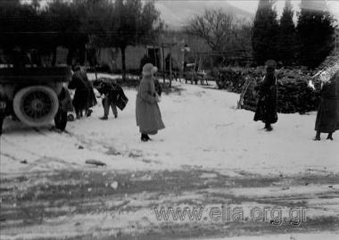 Άγιος Ανδρέας. Χιονοπόλεμος.