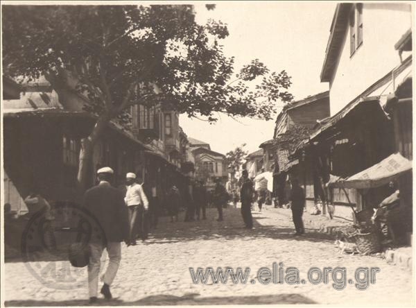 Asia Minor campaign: view of a street in a Turkish city.