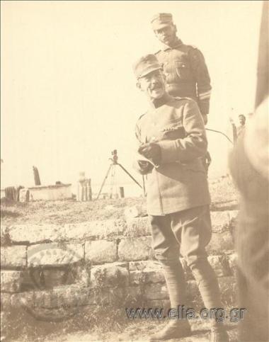 Balkan Wars. - Crown Prince Konstantinos at the battle front