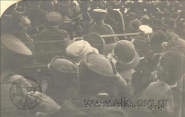Snapshot from the pro-Democracy rally in front of the Temple of the Olympian Zeus.