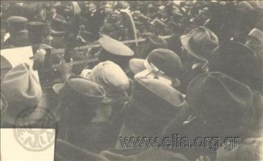 Snapshot from the pro-Democracy rally in front of the Temple of the Olympian Zeus.