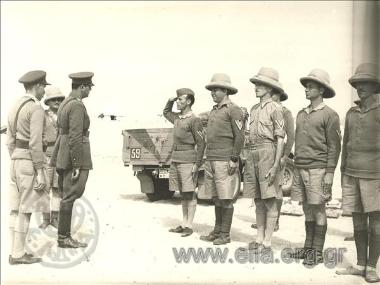 World War II: Greek  troops in North Africa and the Middle East