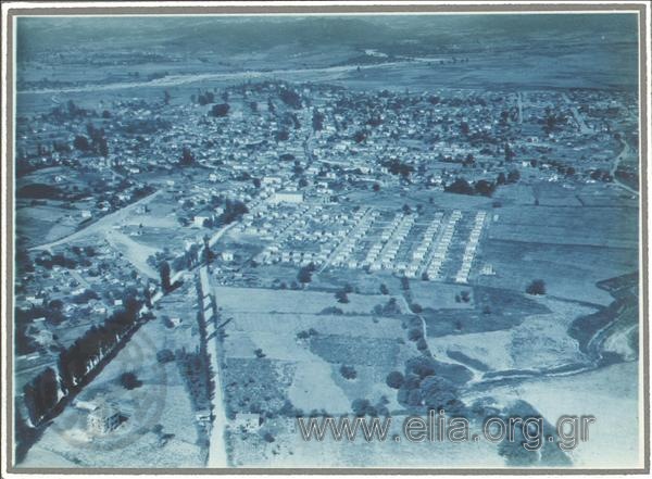 Settlement - view from an airplane of the Greek  Company of Air Transportation.