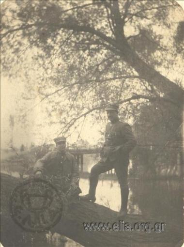 Asia Minor campaign: First lieutenant Dimitrios Georgopoulos and officer