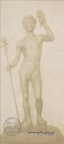 Finished clay model of a youth's statue by Kostas Dimitriadis